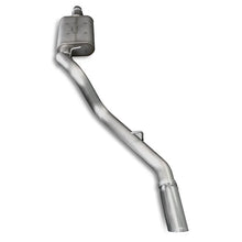 Load image into Gallery viewer, JBA 97-99 Jeep Wrangler TJ 2.5L/4.0L 304SS Single Rear Exit Cat-Back Exhaust - Side View
