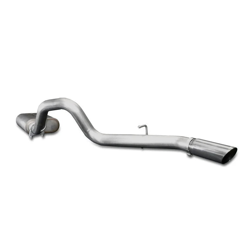 JBA 97-99 Jeep Wrangler TJ 2.5L/4.0L 304SS Single Rear Exit Cat-Back Exhaust - Back View