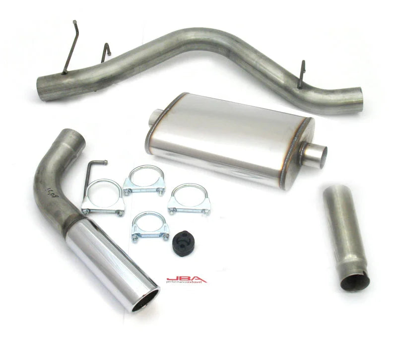 JBA 98-01 Ram 1500/2500 3.9L/5.2L/5.9L 409SS Pass Side Single Exit Cat-Back Exhaust - Side View