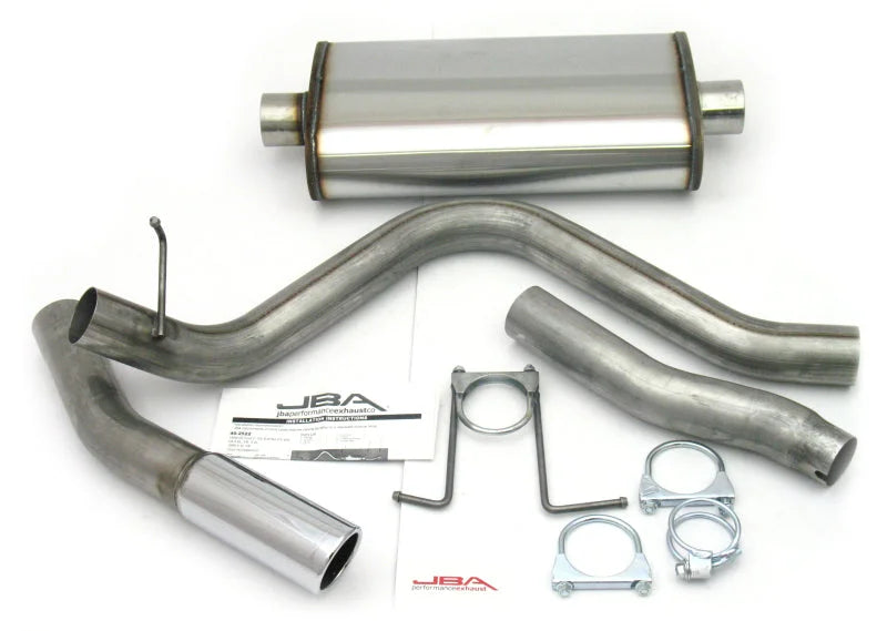 JBA 98-03 Ford F-150 4.2L/4.6L/5.4L 409SS Pass Side Single Exit Cat-Back Exhaust - Side View