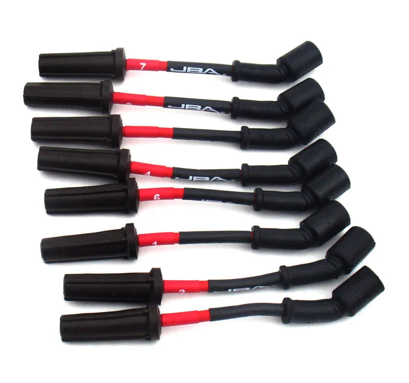 JBA 98-09 GM 5.7L LS1 Ignition Wires - Red - Side View