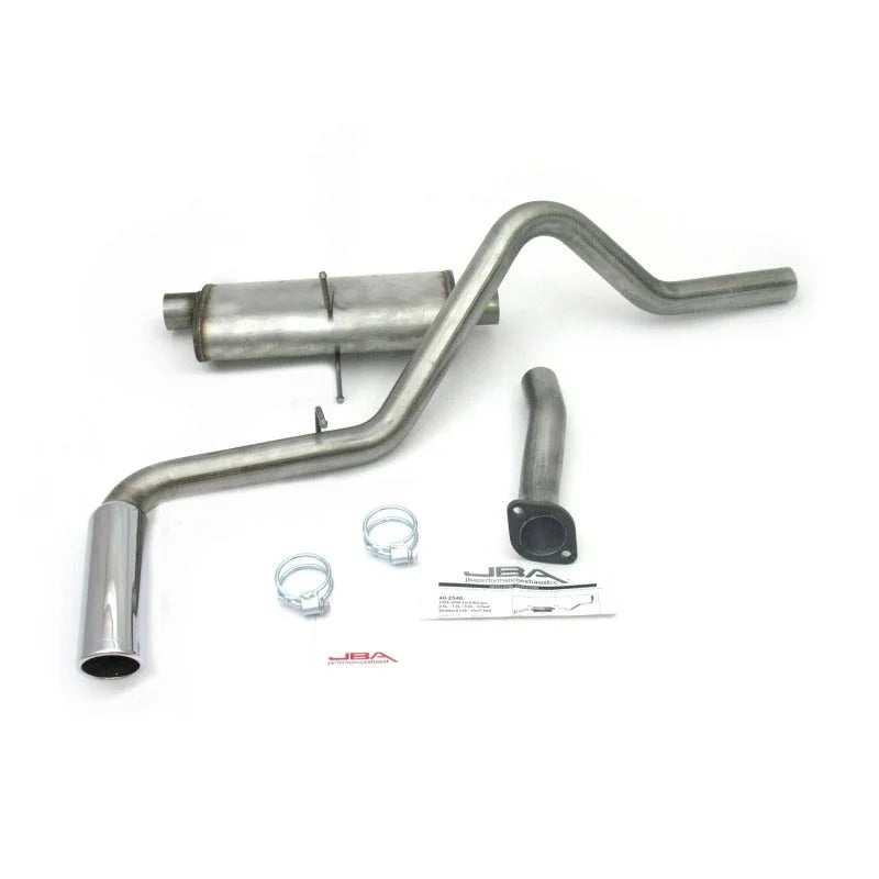 JBA 98-11 Ford Ranger Reg Cab/Short Bed 2.5L/3.0L/4.0L 409SS Pass Side Single Exit Cat-Back Exhaust - Side View