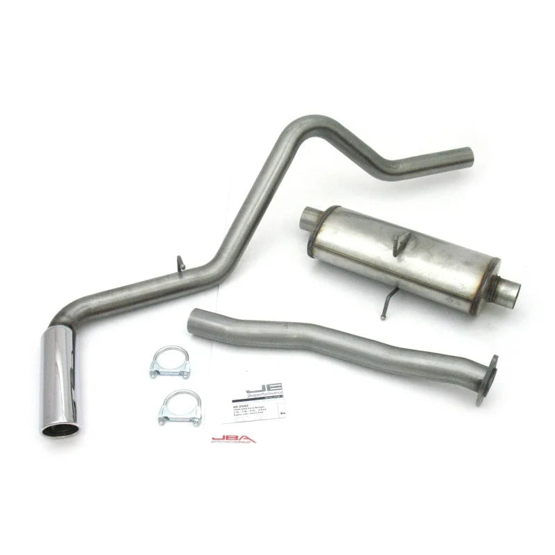 JBA 98-11 Ford Ranger Super Cab 2.5L/3.0L/4.0L 409SS Pass Side Single Exit Cat-Back Exhaust - Main Product View