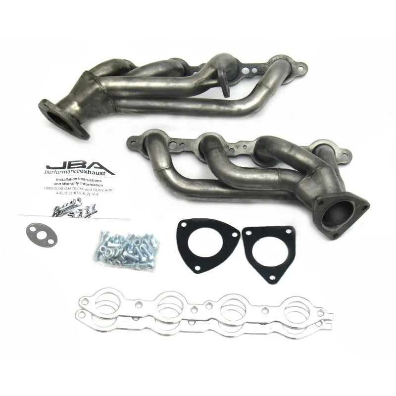 JBA 99-02 GM Truck 6.0L LS w/o A.I.R. w/EGR 1-5/8in Primary Raw 409SS Cat4Ward Header - Main Product View