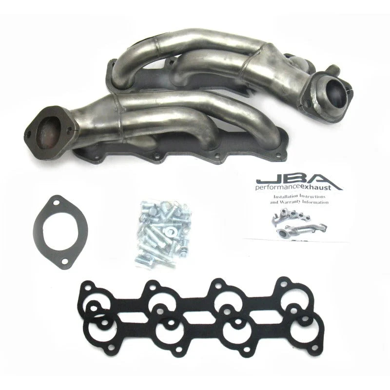 JBA 99-04 Ford Mustang 4.6L 2V 1-5/8in Primary Raw 409SS Cat4Ward Header - Side View