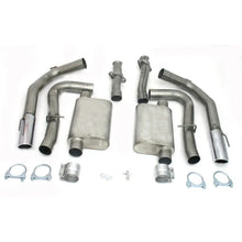 Load image into Gallery viewer, JBA 99-04 Ford Mustang Cobra IRS 4.6L 4V 409SS Dual Rear Exit Cat-Back Exhaust - Side View