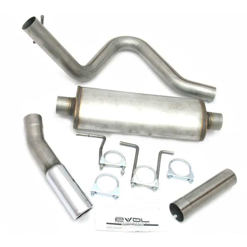 JBA 99-05 Ford Excursion 5.4L/6.8L 409SS Pass Side Single Exit Cat-Back Exhaust - Side View
