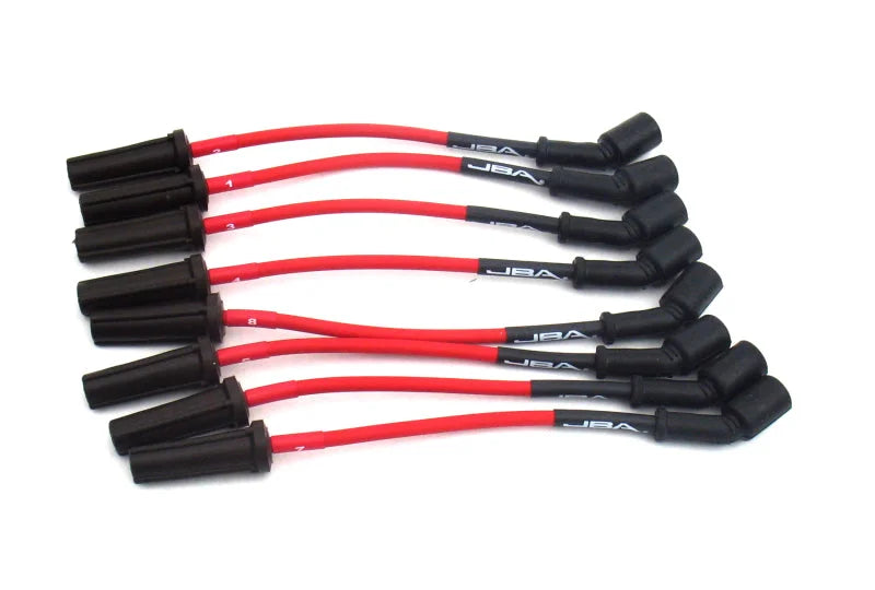 JBA 99-06 GM Truck 4.8L/5.3L/6.0L Ignition Wires - Red - Side View