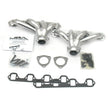 Load image into Gallery viewer, JBA Ford 260-351W SBF 1-5/8in Primary Silver Ctd Tight Tuck Header - Side View