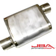 Load image into Gallery viewer, JBA Universal Chambered Style 304SS Muffler 11x9.75x4 3in Inlet Diameter Offset/Offset - Main Product View