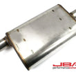 Load image into Gallery viewer, JBA Universal Chambered Style 304SS Muffler 13x9.75x4 2.5in Inlet Diameter Offset/Center