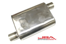 Load image into Gallery viewer, JBA Universal Chambered Style 304SS Muffler 13x9.75x4 2.5in Inlet Diameter Offset/Offset - Main Product View