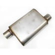 Load image into Gallery viewer, JBA Universal Chambered Style 304SS Muffler 13x9.75x4in 3in Inlet Diameter Offset/Offset - Main Product View
