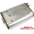Load image into Gallery viewer, JBA Universal Chambered Style 304SS Muffler 14x9.75x4 2.5in Inlet Diameter Offset/Offset