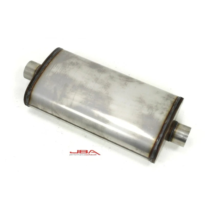 JBA Universal Dual Core 304SS Muffler 22x11x6 3in Inlet Diameter - Main Product View
