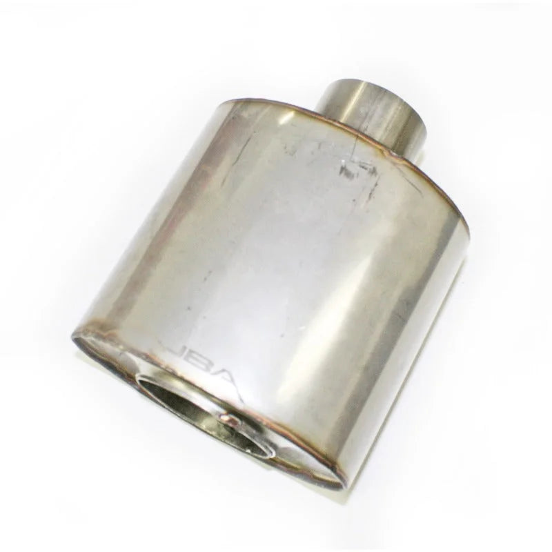 JBA Universal Straight-Through 304SS Muffler 6x6x4 2.5in Inlet Diameter Center/Center - Main Product View