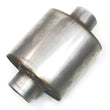 Load image into Gallery viewer, JBA Universal Straight-Through 304SS Muffler 6x6x4 2.5in Inlet Diameter Center/Center - Side View