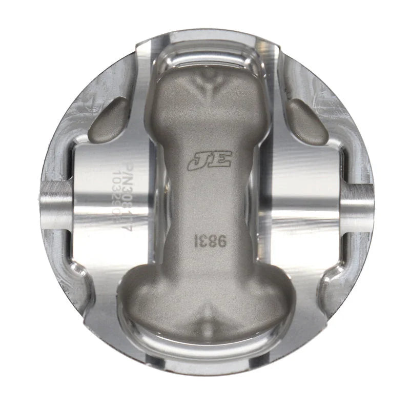 JE Pistons 03-08 Audi R8 / Lamborghini Gallardo 5.2L V10 82.5in Bore STD 9:1 CR Set of 10 Pistons - Side View