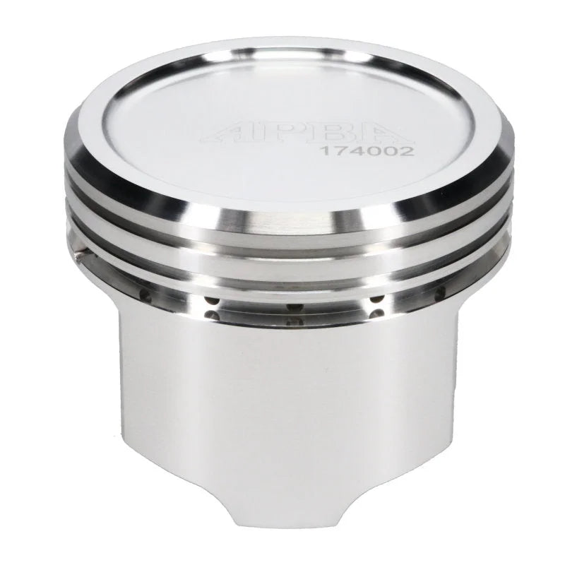 JE Pistons 305 SBC DISH APBA Set of 8 Pistons - Side View