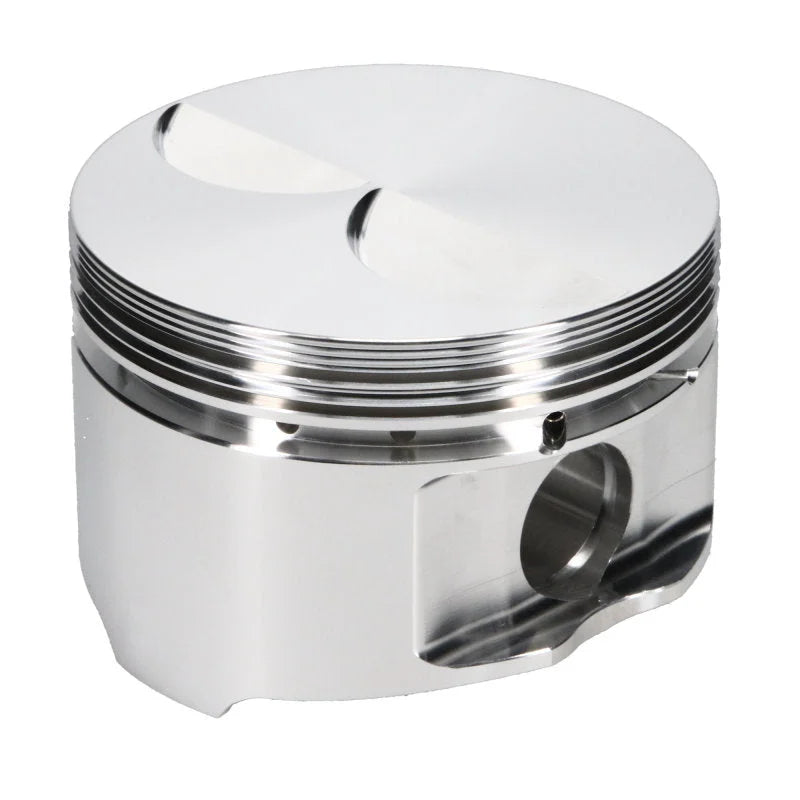 JE Pistons 305 SBC FT Set of 8 Pistons - Side View