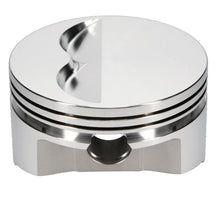 Load image into Gallery viewer, JE Pistons 350 SBC FLAT TOP Set of 8 Pistons - Side View