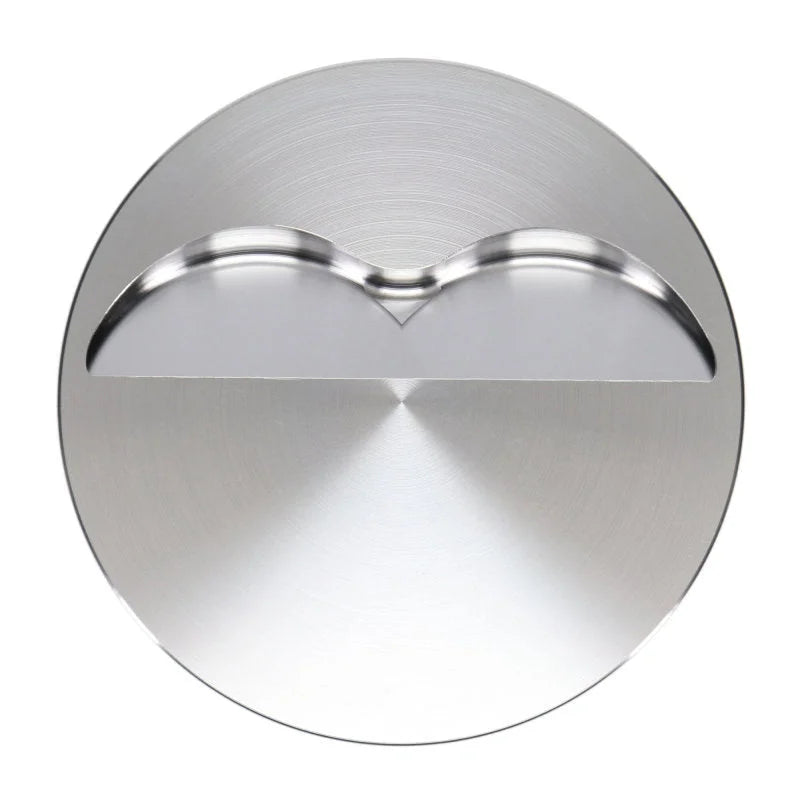 JE Pistons 350 SBC FLAT TOP Set of 8 Pistons - Back View