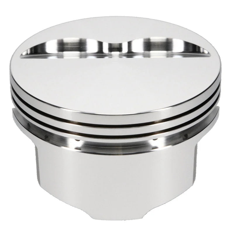 JE Pistons 350 SBC FLAT TOP Set of 8 Pistons - Installation View