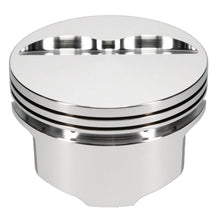 Load image into Gallery viewer, JE Pistons 350 SBC FLAT TOP Set of 8 Pistons - Installation View