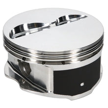 Load image into Gallery viewer, JE Pistons 350 SBC STD FLAT TOP Set of 8 Pistons - Back View