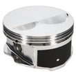 Load image into Gallery viewer, JE Pistons 350 SBC STD FLAT TOP Set of 8 Pistons - Installation View