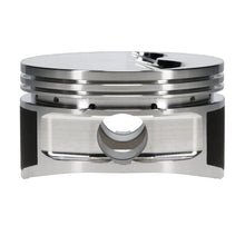 Load image into Gallery viewer, JE Pistons 400-18 SBC FLAT TOP Set of 8 Pistons - Side View