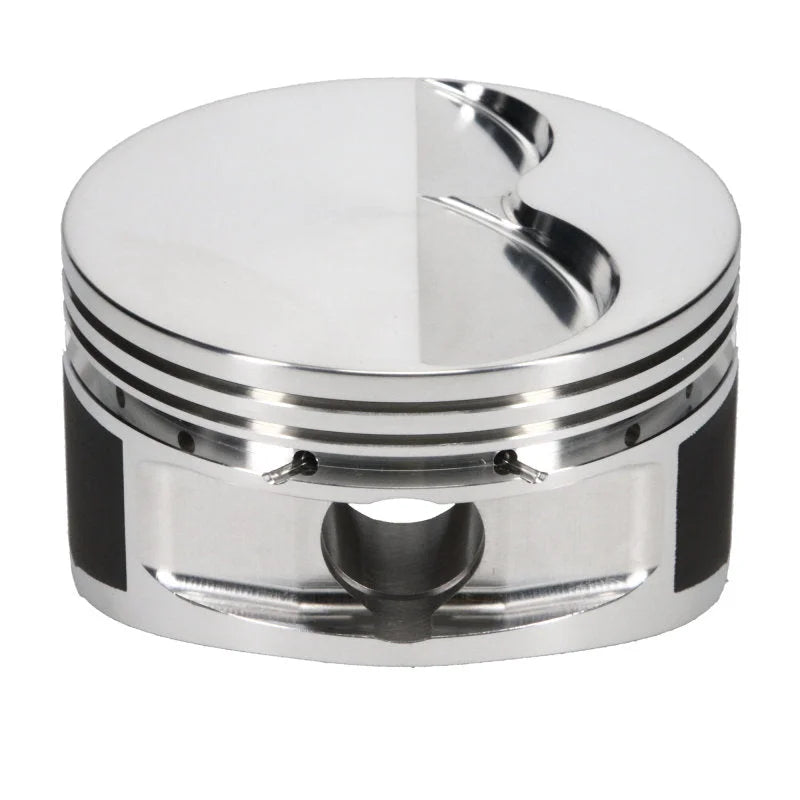 JE Pistons 400-18 SBC Flat Top Piston - SINGLE - Left - Back View