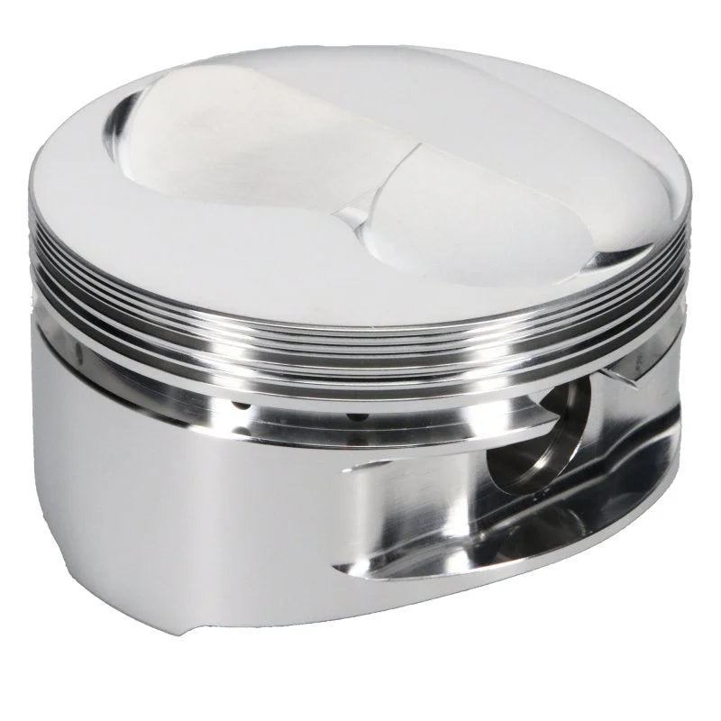 JE Pistons 400 SBC .165 DOME Set of 8 Pistons - Back View