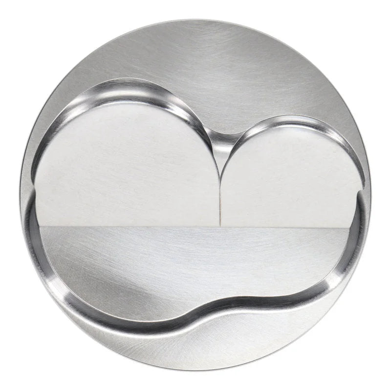 JE Pistons 400 SBC DOME 18DEG Set of 8 Pistons - Back View