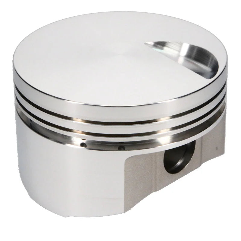 JE Pistons 454 BBC Flat Top -3c Set of 8 Pistons - Back View