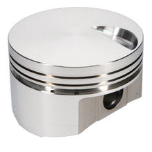 Load image into Gallery viewer, JE Pistons 454 BBC Flat Top -3c Set of 8 Pistons - Back View