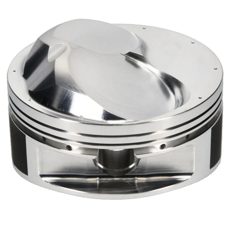JE Pistons 502BBC OPEN CHAM DOM Set of 8 Pistons - Installation View