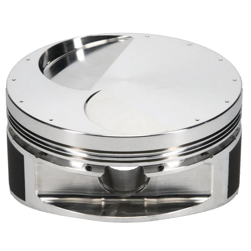 JE Pistons 632 BBC 12/14 DEG Set of 8 Pistons - Back View