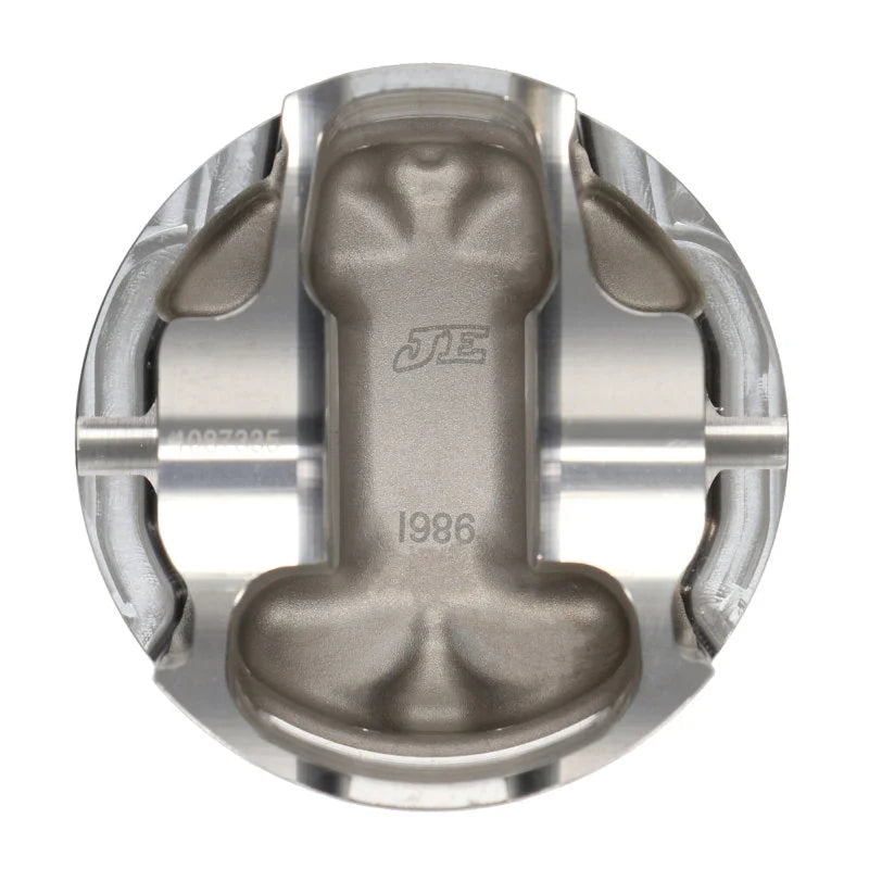 JE Pistons 86.50mm Bore 0.827in Pin Dia 8.5:1 CR - Set of 6 fits Nissan RB25DET - Installation View