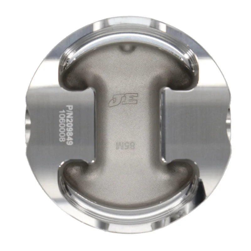 JE Pistons 90mm Bore 9.0:1 CR -18.2cc Dome Piston KIT (Set of 4 Pistons) fits Nissan SR20VE / VET - Side View