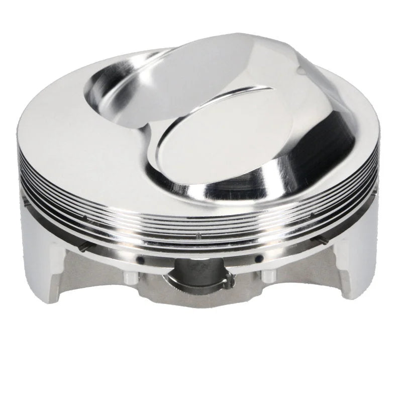 JE Pistons BBC 4.610in Bore +.034 / 1.120 CH / 0.990 Pin - Set of 8 Pistons - Back View