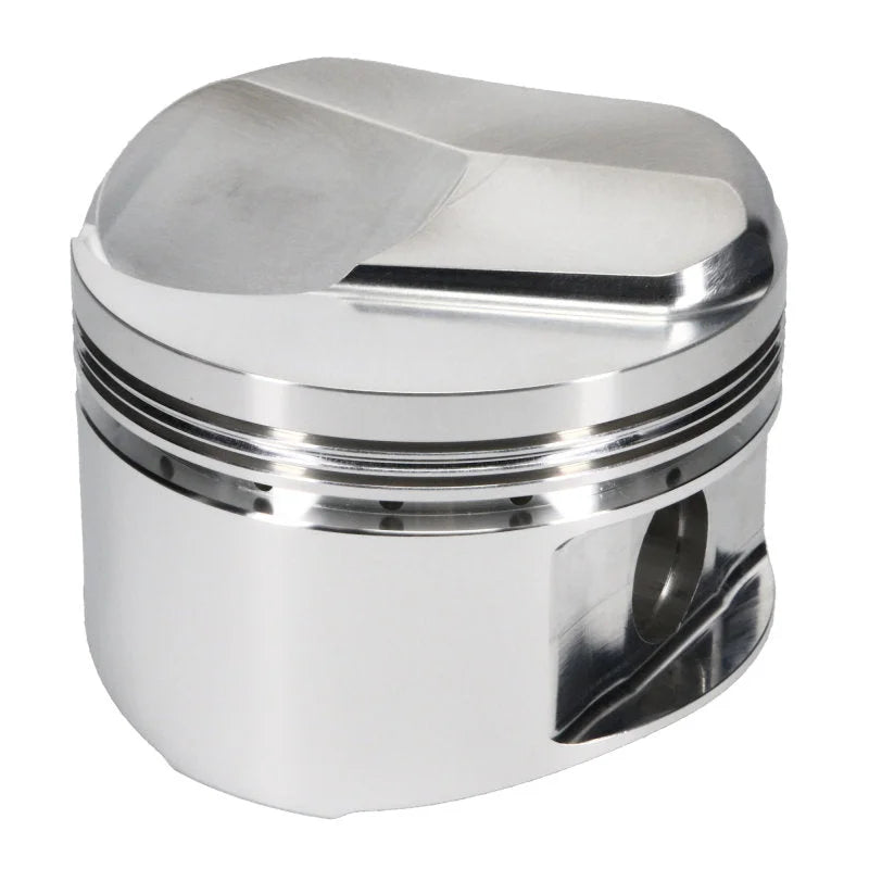 JE Pistons BBC CLOSED CHBR Set of 8 Pistons - Back View