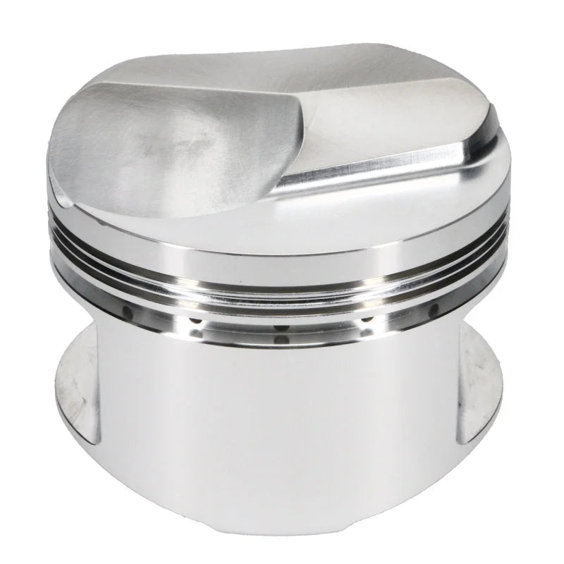 JE Pistons BBC CLOSED CHBR Set of 8 Pistons - Side View