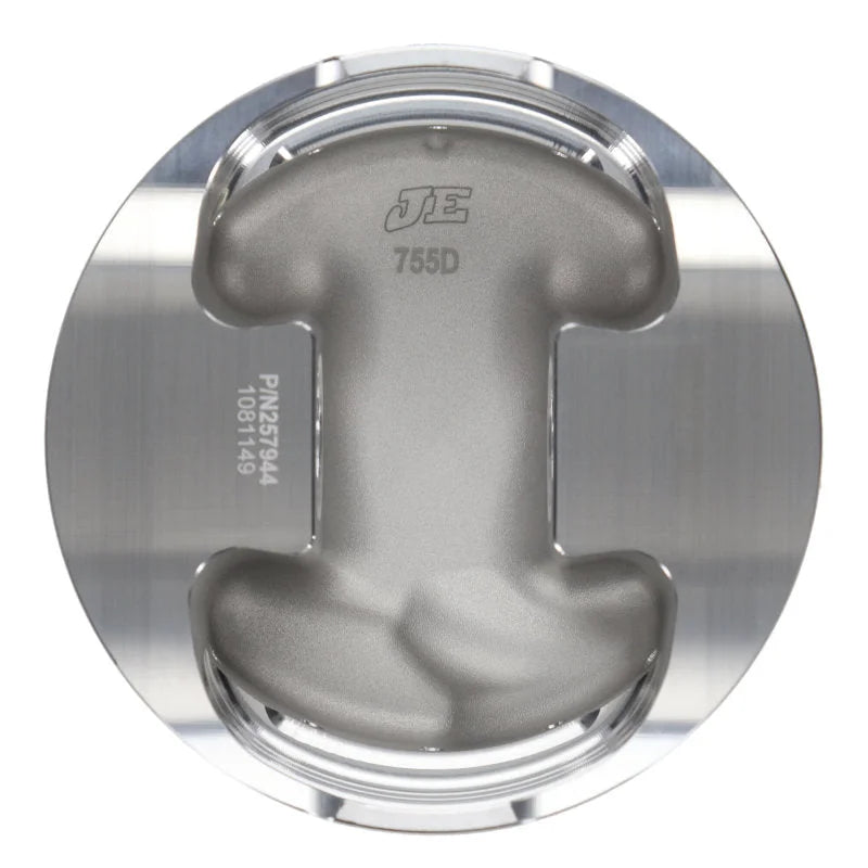 JE Pistons BBC INV DOME Set of 8 Pistons - Side View