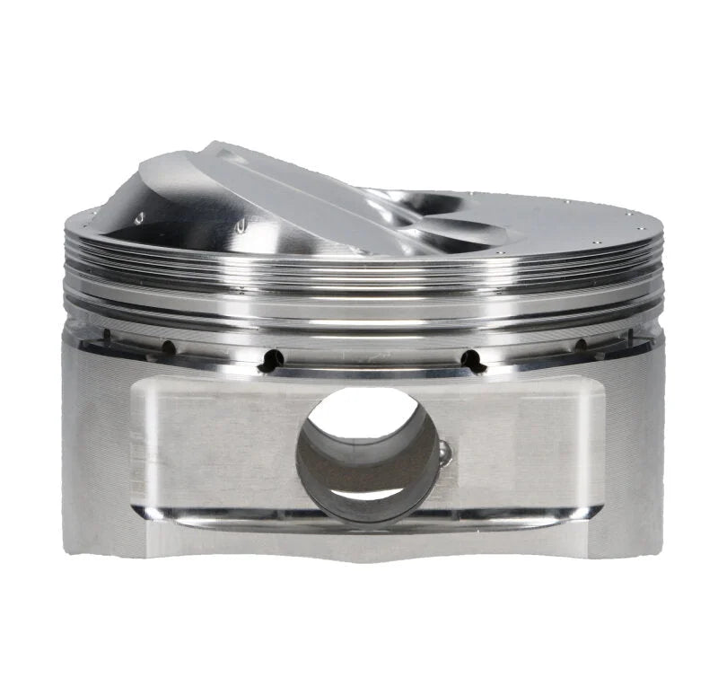 JE Pistons Chevrolet Small Block 4.155in Bore 1.335in CH 14.50CC Dome Piston Kit (Set of 8) - Installation View