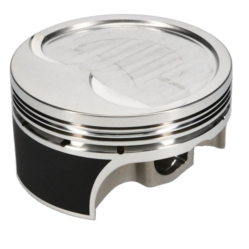 JE Pistons Chevy LS2 4.000in - 3.622in Stroke -14.3cc Dish Set of 8 Pistons - Back View