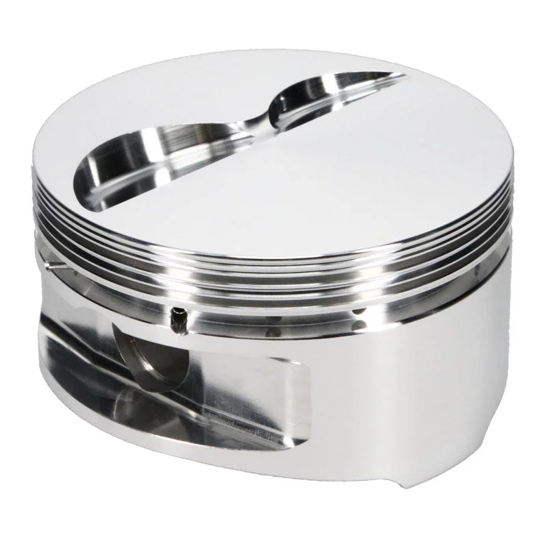 JE Pistons Chevy Small Block 4.040in Bore -5.0cc (Left Side) Single Piston - Installation View