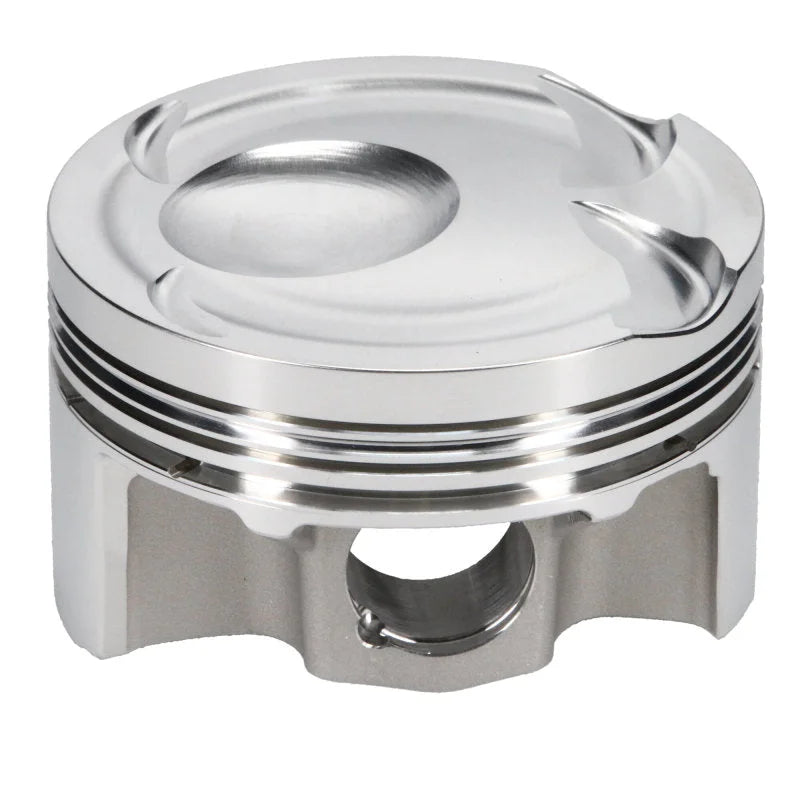 JE Pistons Ford 2.3L EcoBoost 88mm Bore -7.6cc Dish Piston Kit (Set of 4 Pistons) - Side View