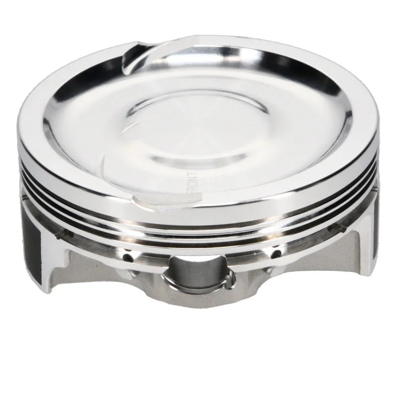 JE Pistons GM LS 4.080in Bore LS3 Oversize -30cc Asymmetrical FSR Dish Pistons - Set of 8 - Side View