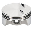 Load image into Gallery viewer, JE Pistons GM LS1 FT 6.125in Rod 3.905in Bore -30.2cc Dish - Set of 8 - Back View